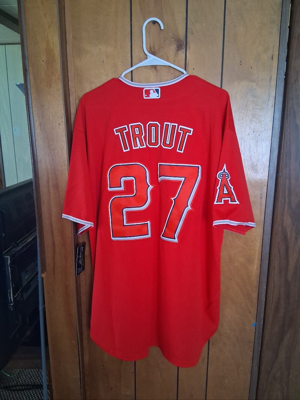 Mystery Sports Card With Mike Trout Los Angeles Angels Xl Stitched Jersey